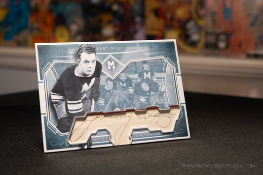 Jimmy Ward Montreal Maroons Pre-Original 6 Signature Cut Card