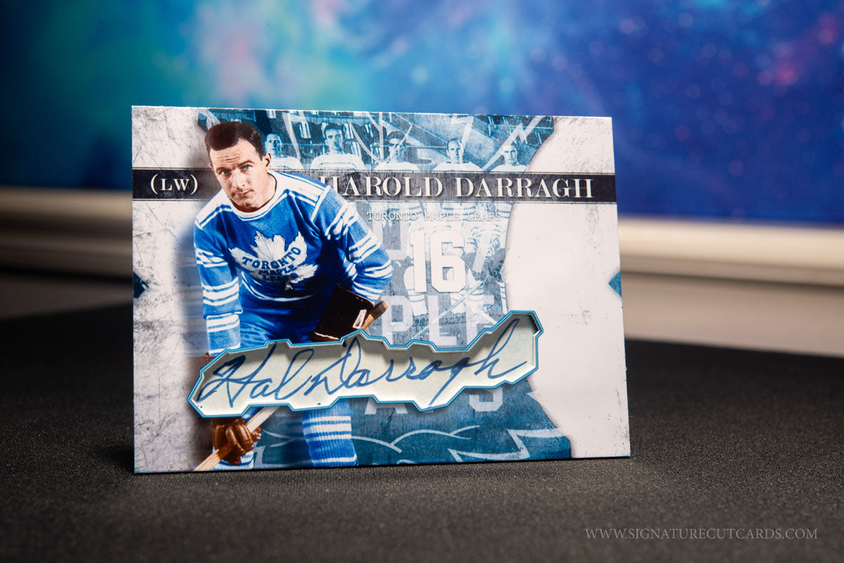 Harold Darragh Toronto Maple Leafs Vintage Signature Cut Card