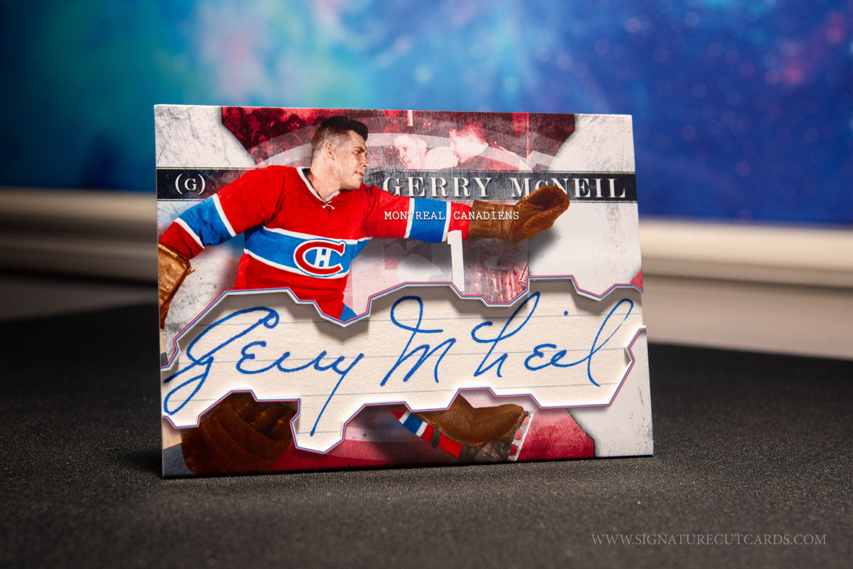 Gerry McNeil Montreal Canadiens Vintage Signature Cut Card