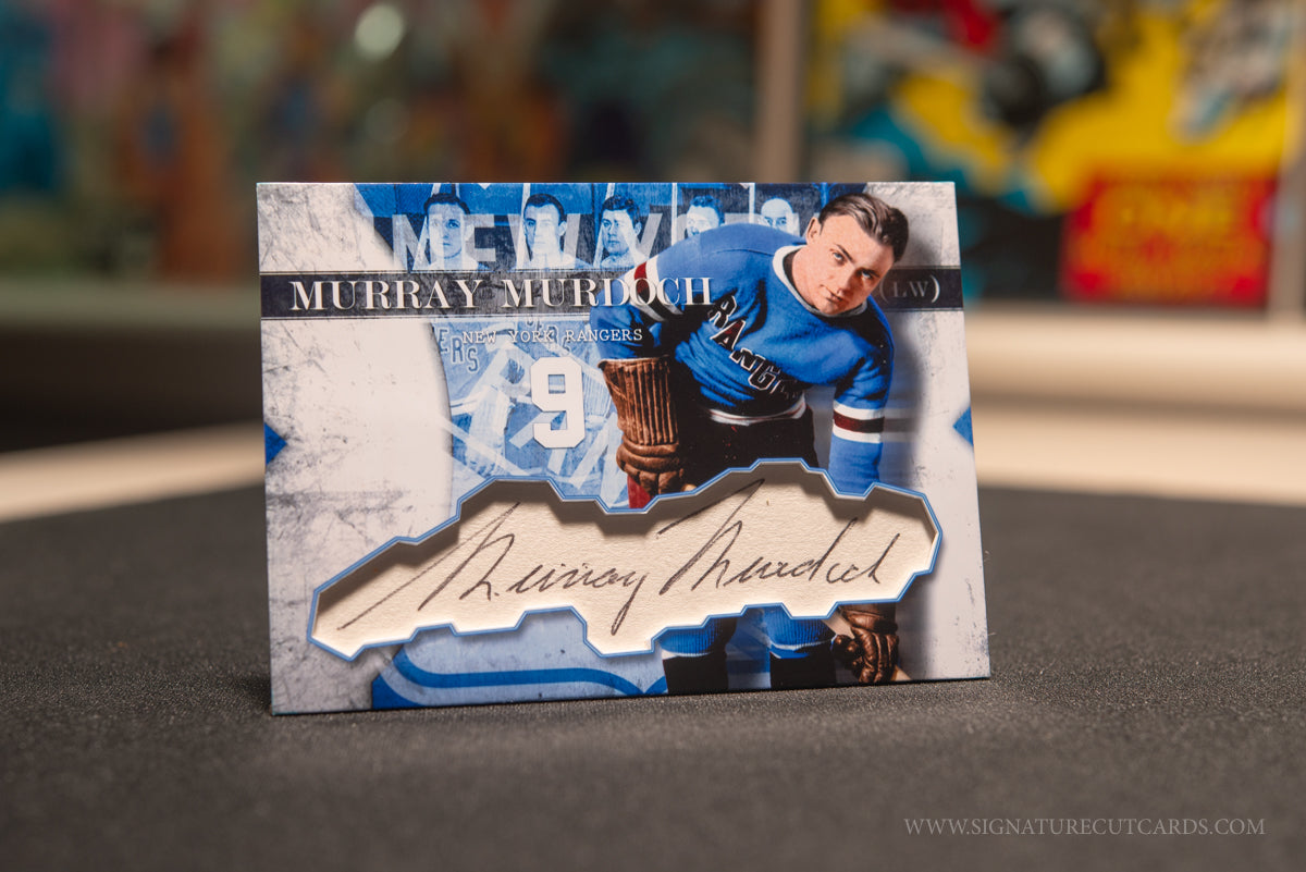 Murray Murdoch New York Rangers Vintage Signature Cut Cards