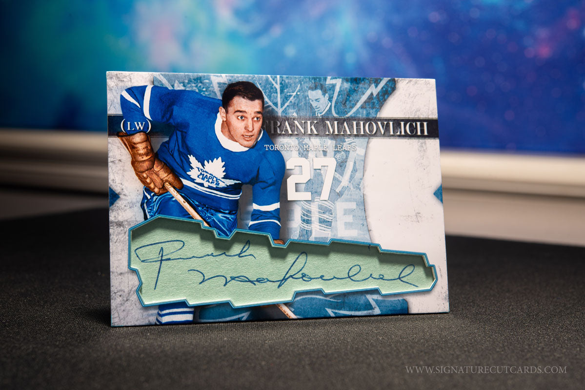 Frank Mahovlich Toronto Maple Leafs Vintage Signature Cut Card