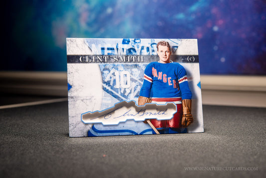 Clint Smith New York Rangers Vintage Signature Cut Card