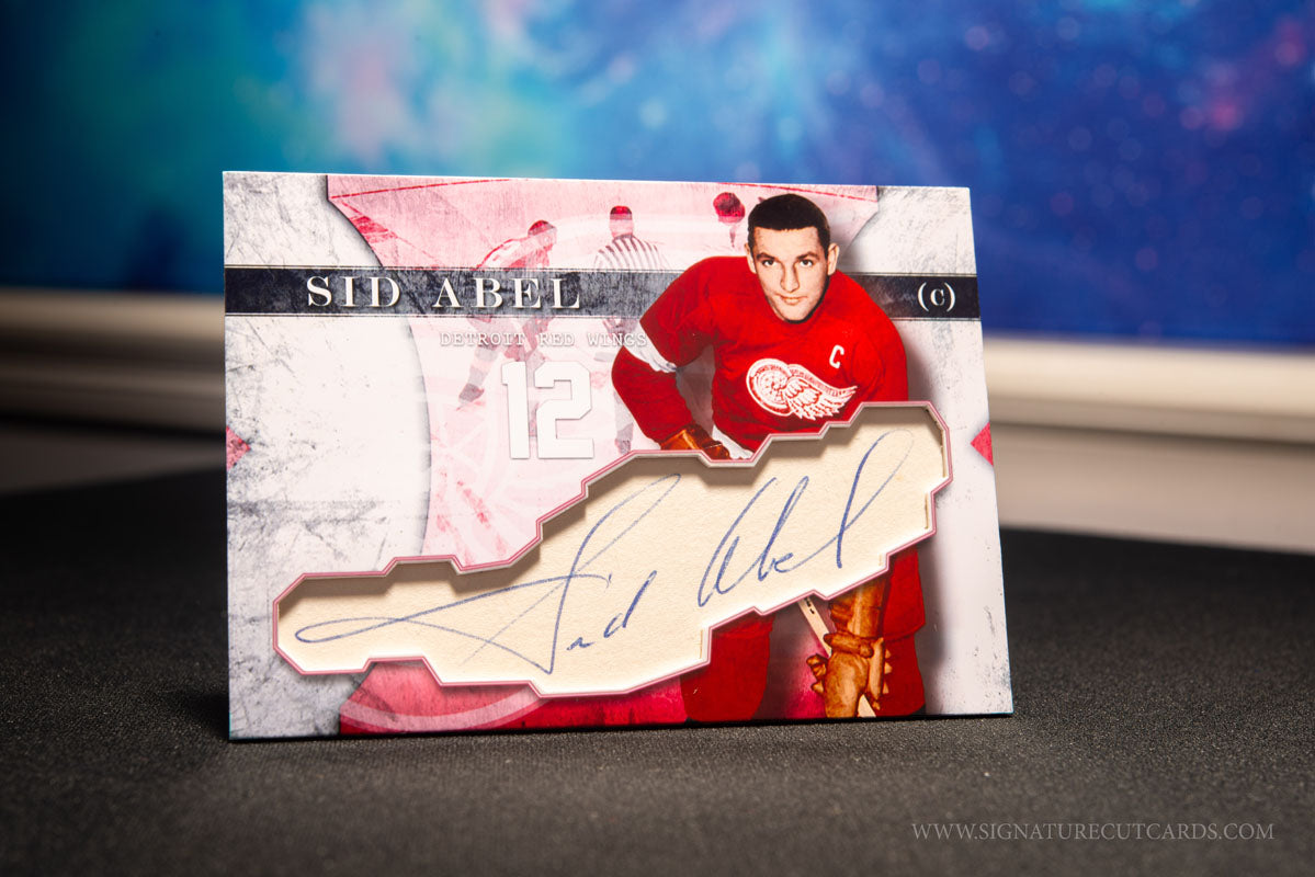 Sid Abel Detroit Red Wings Vintage Signature Cut Card