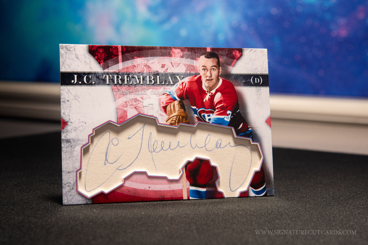 J.C. Tremblay Montreal Canadiens Vintage Signature Cut Card