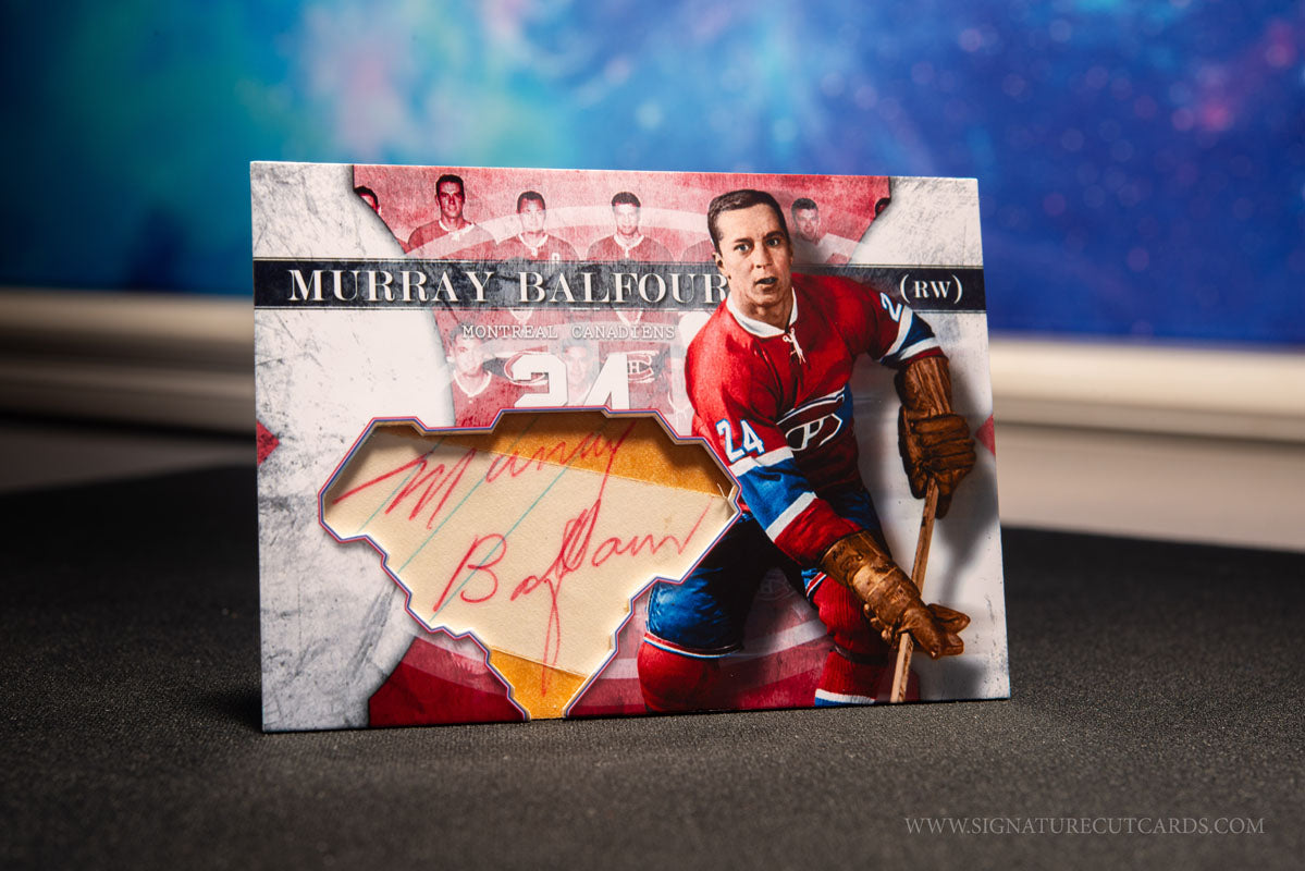 Murray Balfour Montreal Canadiens Vintage Signature Cut Card