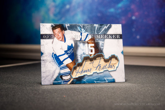 Howie Meeker Toronto Maple Leafs Vintage Signature Cut Card