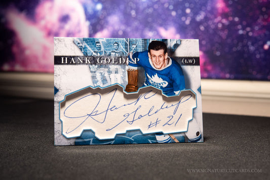 Hank Goldip Toronto Maple Leafs Vintage Signature Cut Card