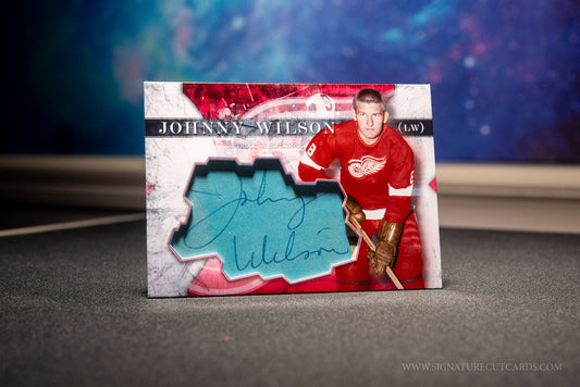 Johnny Wilson Detroit Red Wings Vintage Signature Cut Card