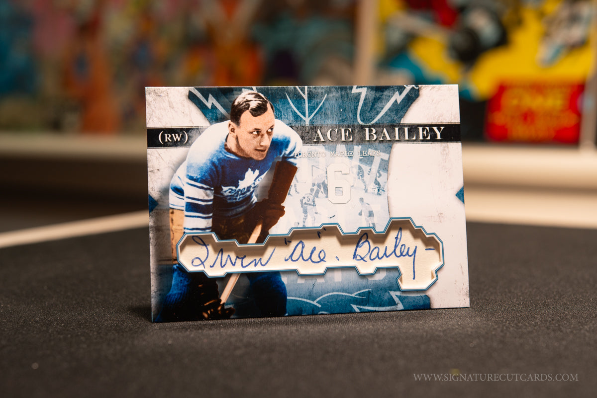 Irvine "Ace" Bailey Toronto Maple Leafs Vintage Signature Cut Card