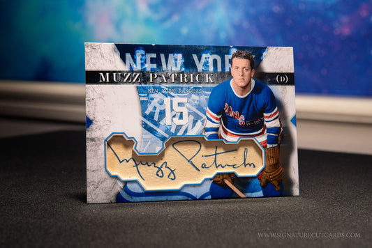 Muzz Patrick New York Rangers Vintage Signature Cut Card