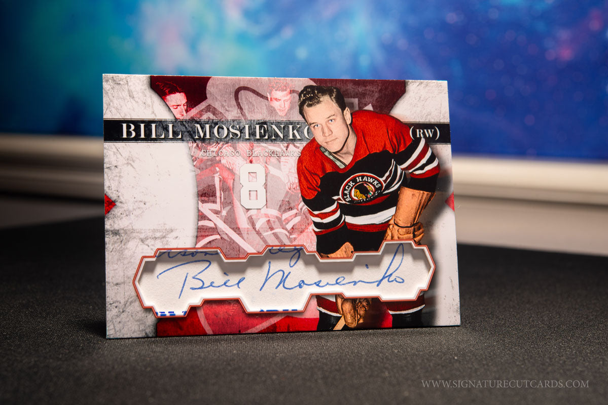 Bill Mosienko Chicago Blackhawks Vintage Signature Cut Card