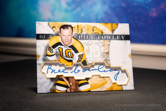 Bill Cowley Boston Bruins Vintage Signature Cut Card