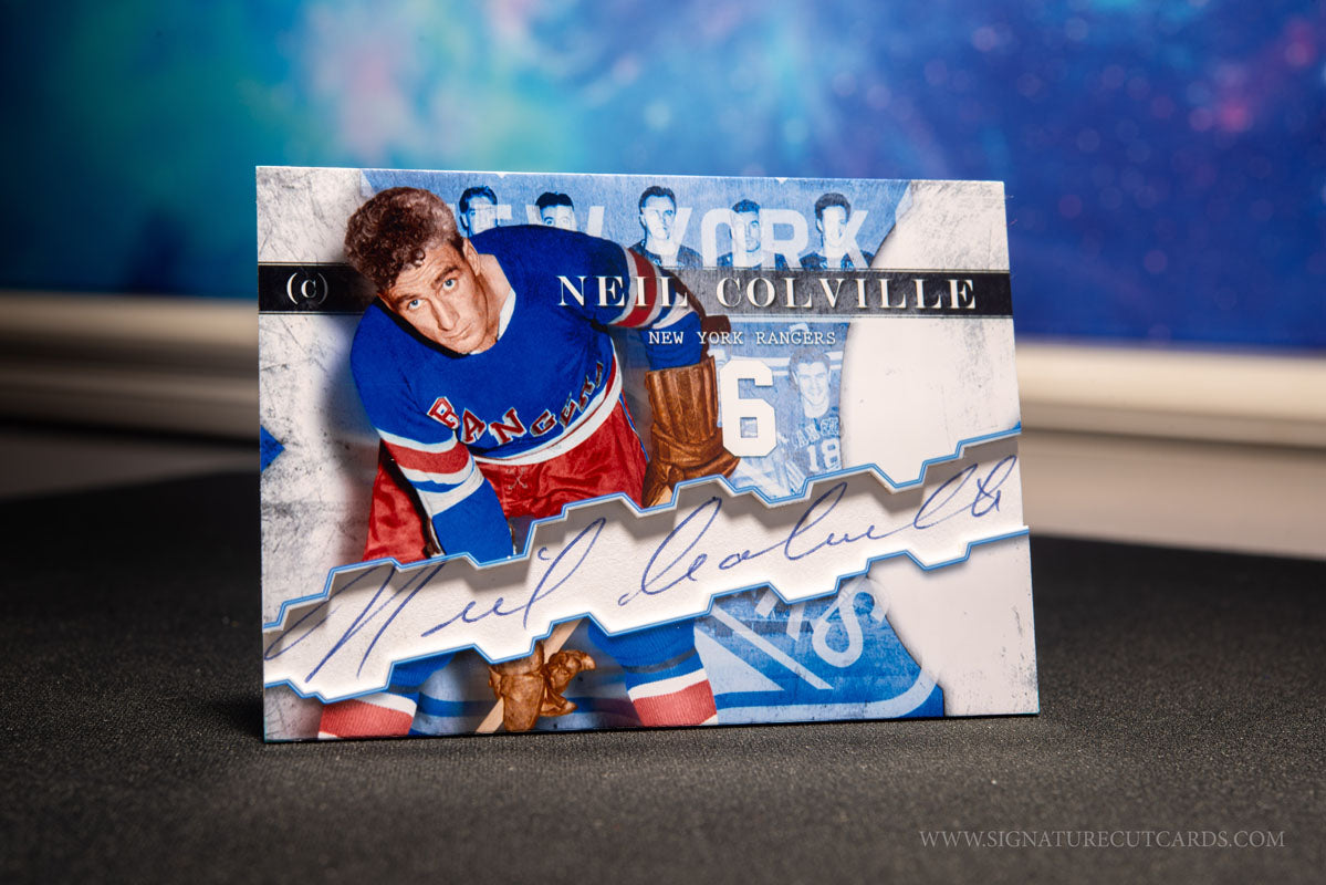 Neil Colville New York Rangers Vintage Signature Cut Card