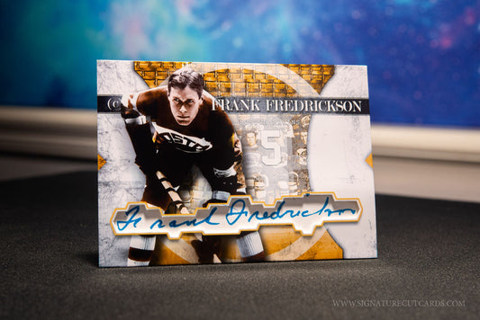 Frank Fredrickson Boston Bruins Vintage Signature Cut Card