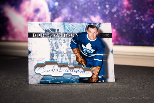 Bob Davidson Toronto Maple Leafs Vintage Signature Cut Card