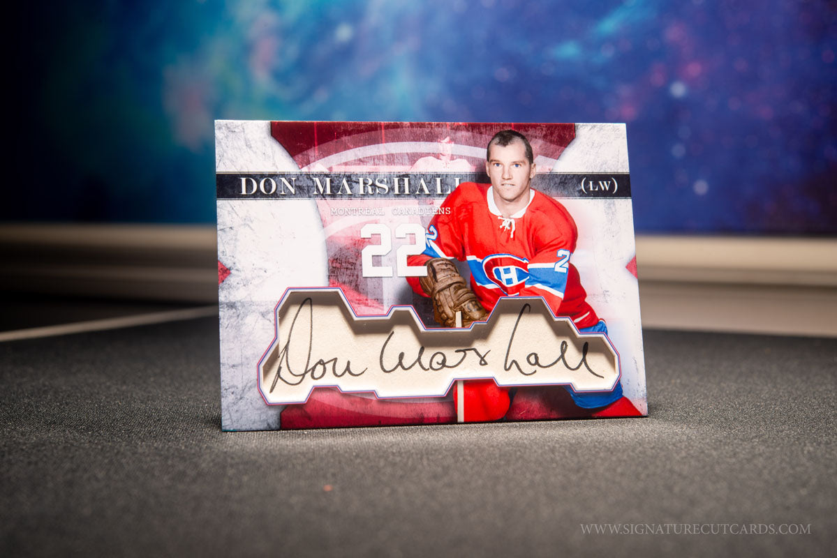 Don Marshall Montreal Canadiens Vintage Signature Cut Card