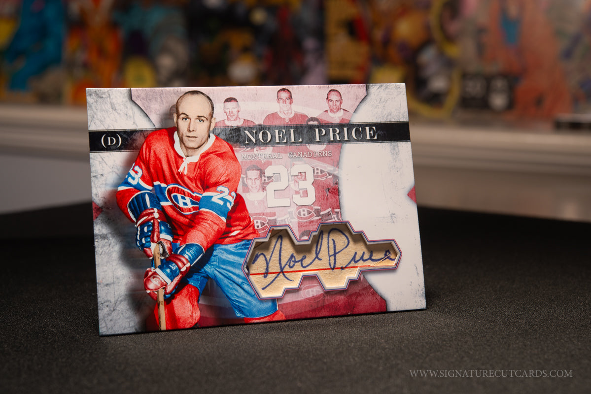 Noel Price Montreal Canadiens Vintage Signature Cut Card