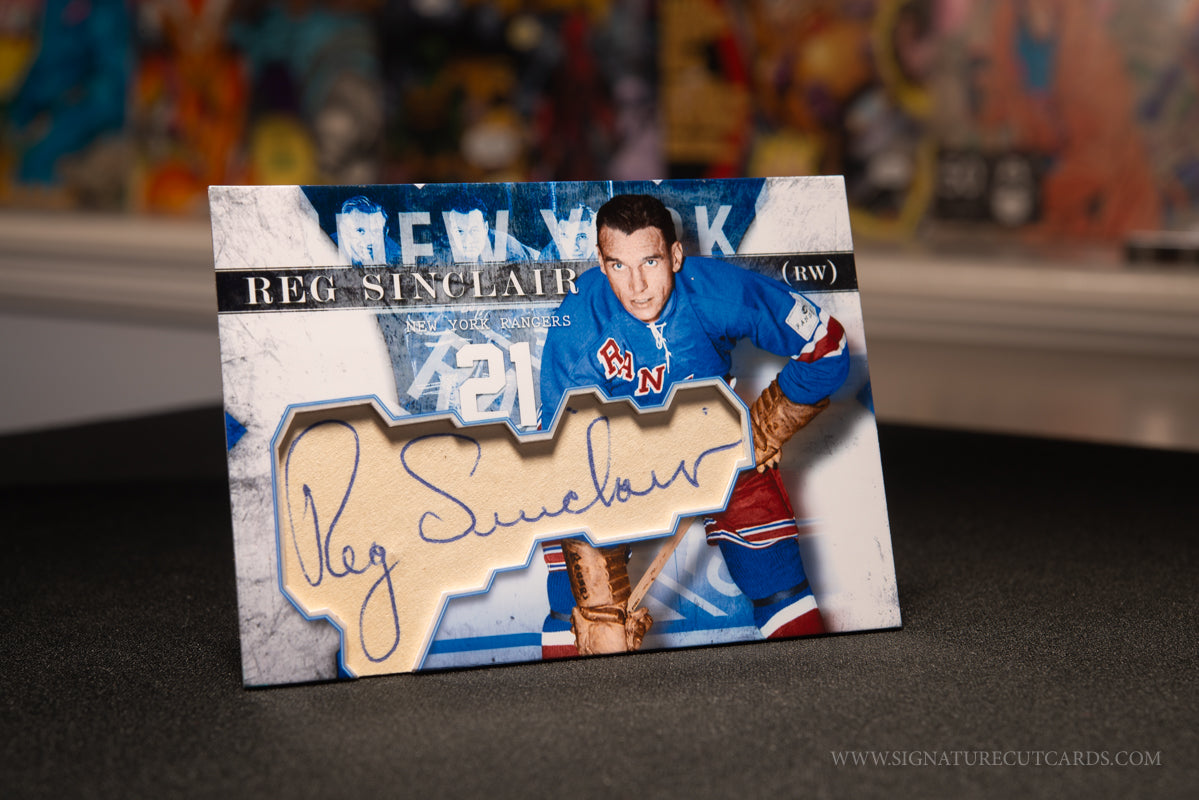 Reg Sinclair New York Rangers Vintage Signature Cut Card