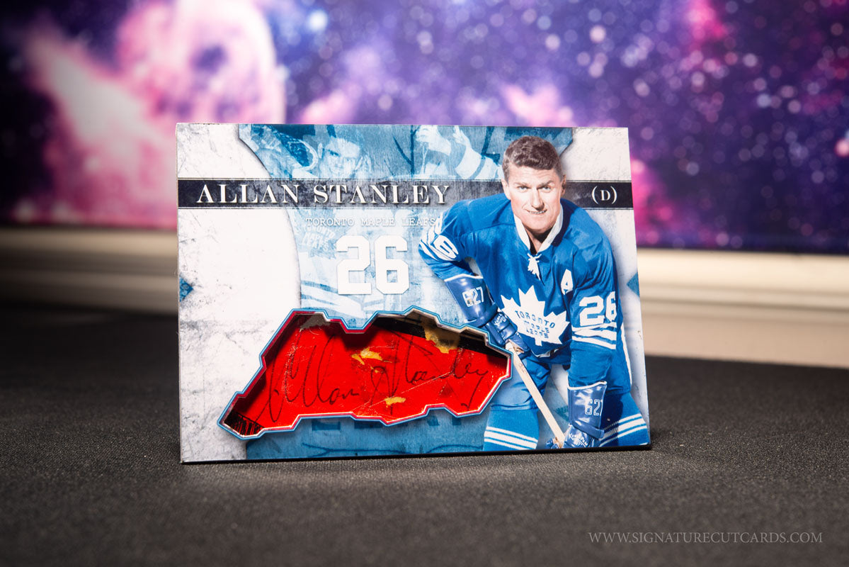 Allan Stanley Toronto Maple Leafs Vintage Signature Cut Card