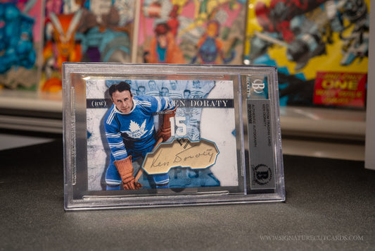 Ken Doraty Toronto Maple Leafs Vintage Signature Cut Card Slabbed by Beckett