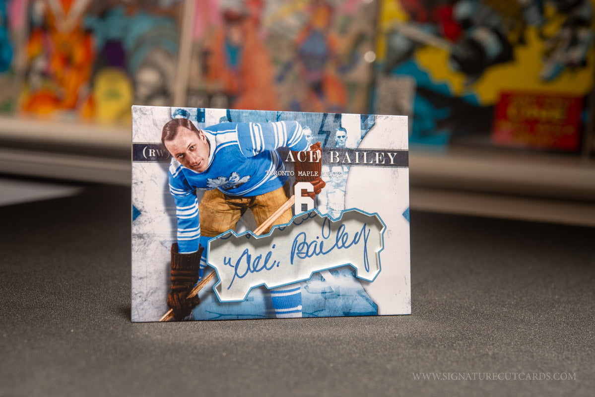 Ace Bailey Toronto Maple Leafs Vintage Signature Cut Card