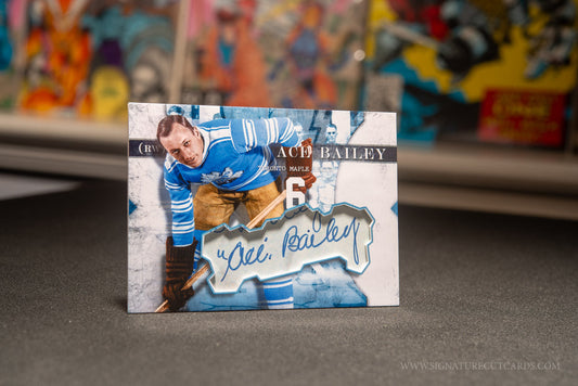 Ace Bailey Toronto Maple Leafs Vintage Signature Cut Card