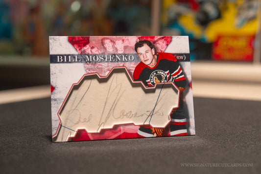 Bill Mosienko Chicago Blackhawks Vintage Signature Cut Card