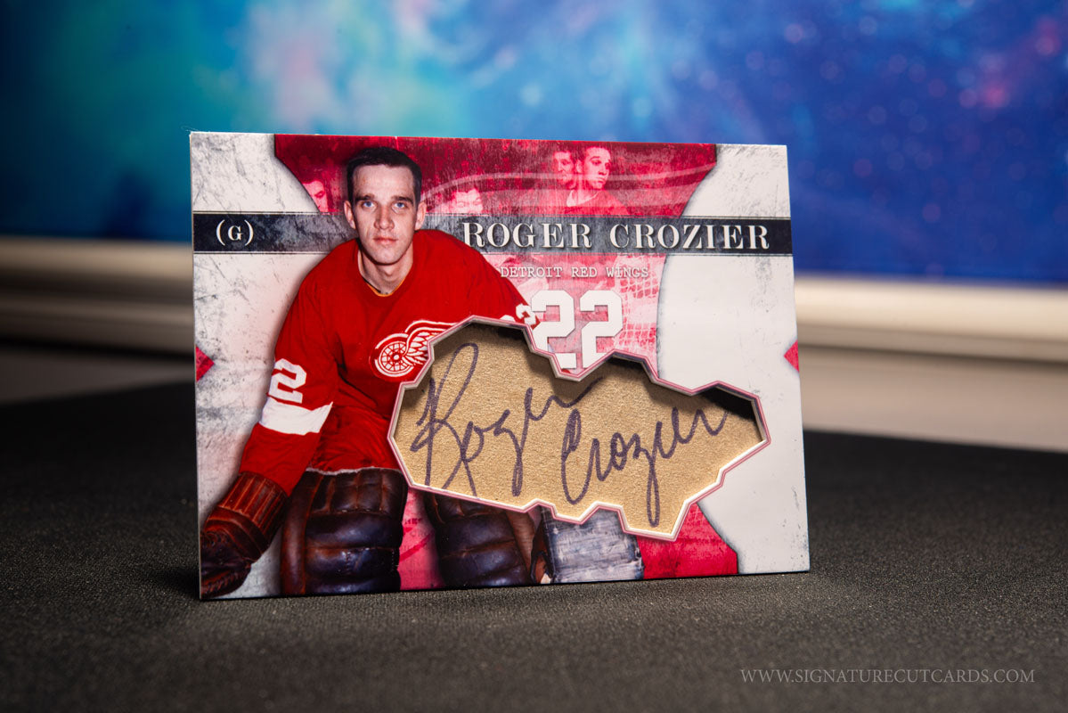 Roger Crozier Detroit Red Wings Vintage Signature Cut Card