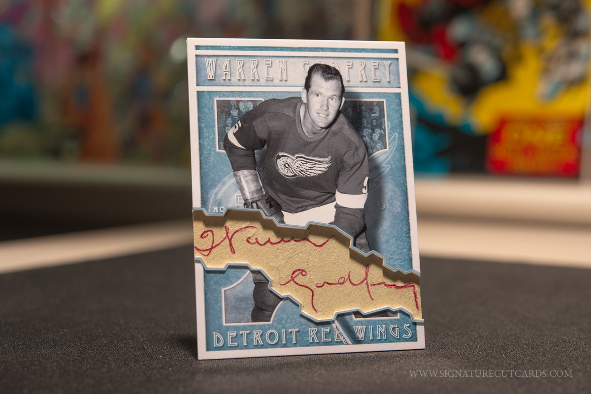 Warren Godfrey Detroit Red Wings Vintage Signature Cut Card