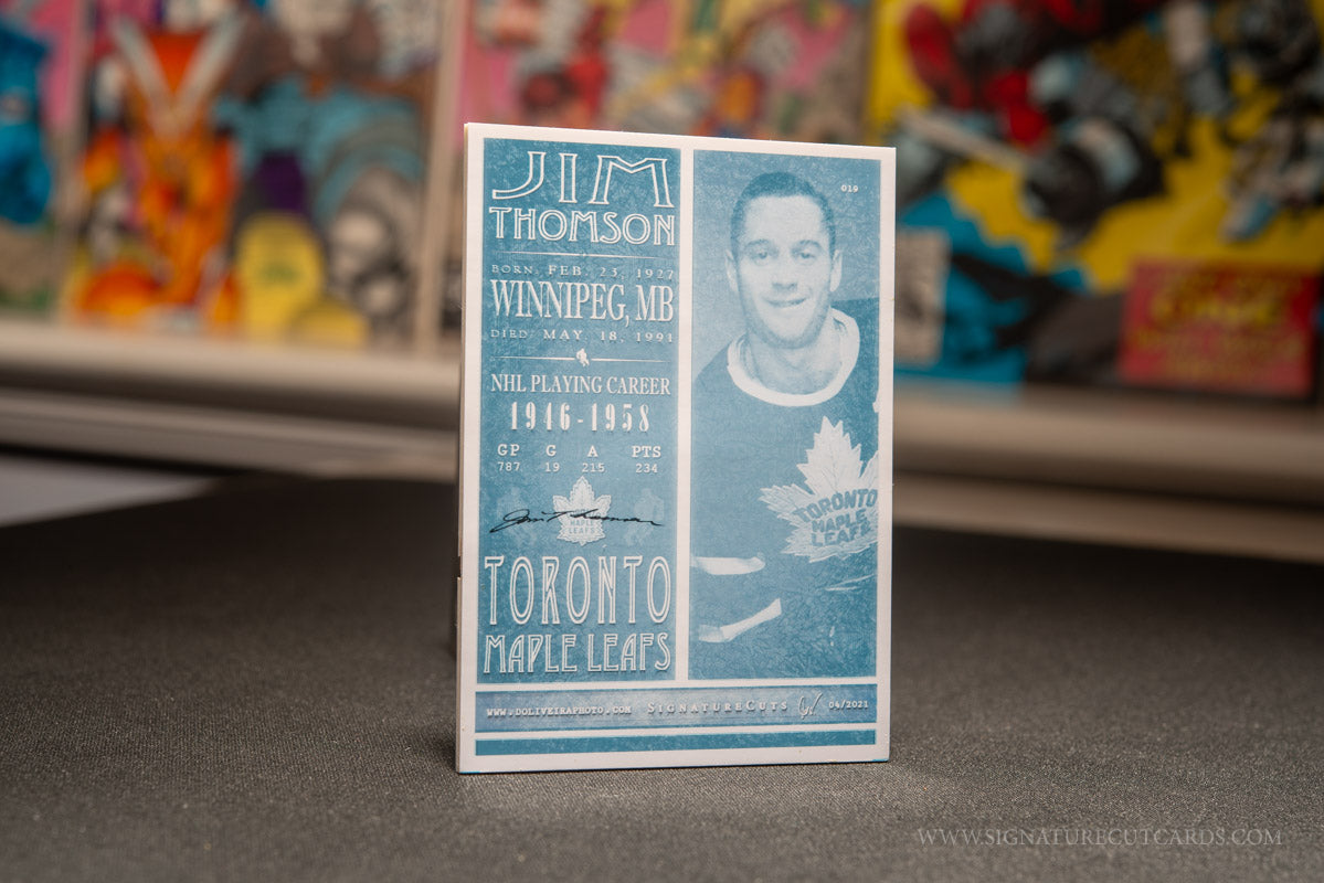 Jim Thomson Toronto Maple Leafs Vintage Signature Cut Card