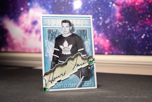 Howie Meeker Toronto Maple Leafs Vintage Signature Cut Card