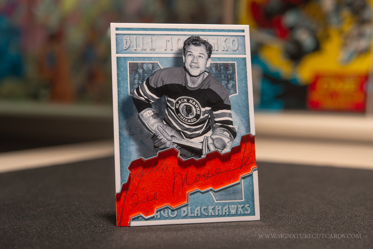 Bill Mosienko Chicago Blackhawks Vintage Signature Cut Card