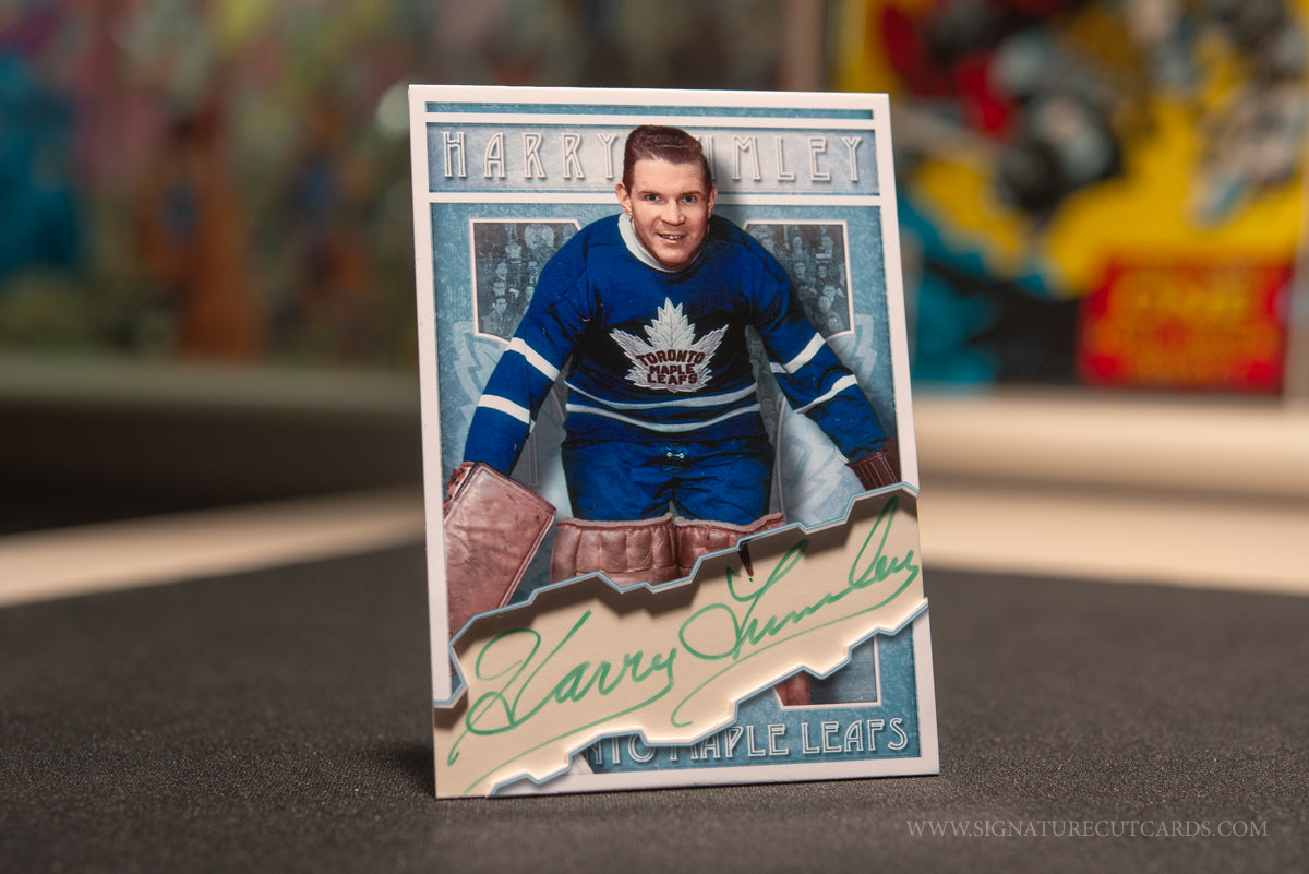 Harry Lumley Toronto Maple Leafs Vintage Signature Cut Card