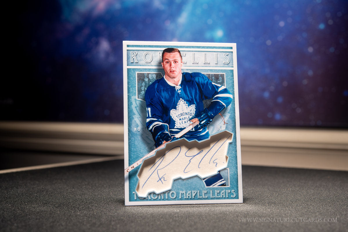 Ron Ellis Toronto Maple Leafs Vintage Signature Cut Card