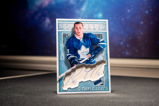 Ron Ellis Toronto Maple Leafs Vintage Signature Cut Card