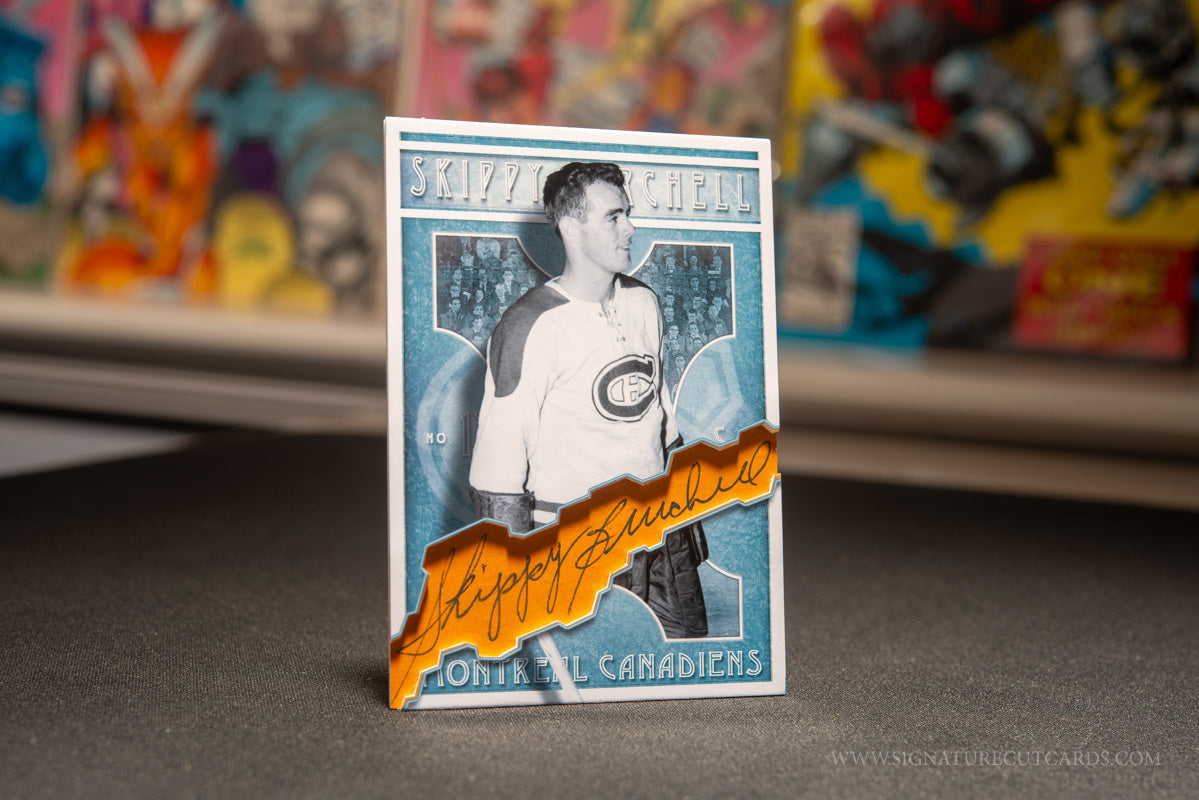 Skippy Burchell Montreal Canadiens Vintage Signature Cut Card