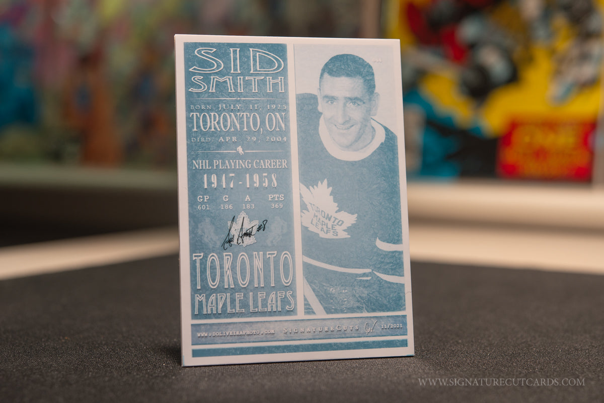 Sid Smith Toronto Maple Leafs Vintage Signature Cut Card