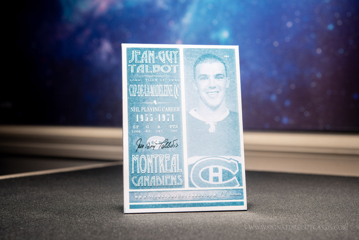 Tom Johnson Montreal Canadiens Vintage Signature Cut Card