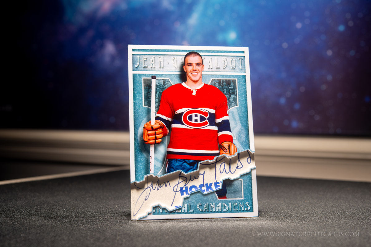 Tom Johnson Montreal Canadiens Vintage Signature Cut Card