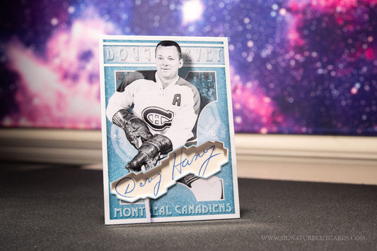 Doug Harvey Montreal Canadiens Vintage Signature Cut Card