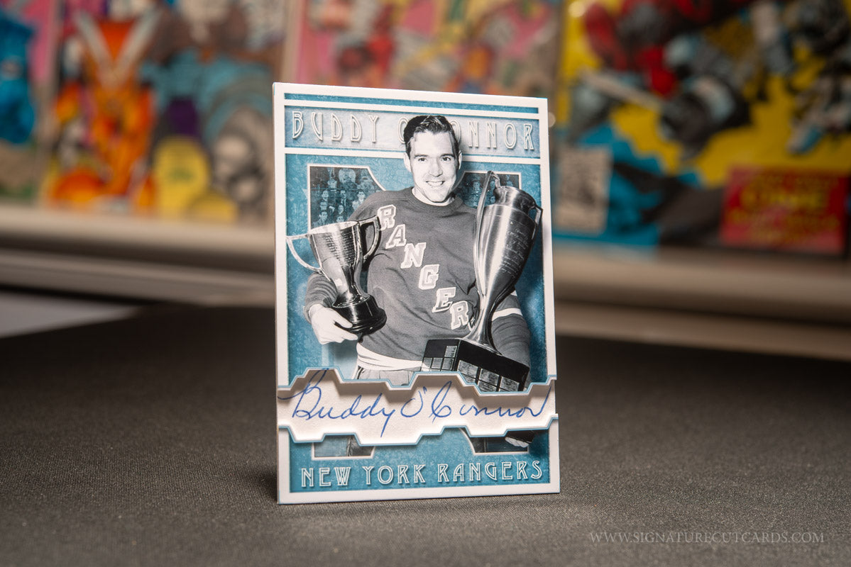 Buddy O'Connor New York Rangers Vintage Signature Cut Card