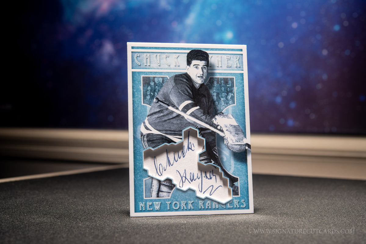 Chuck Rayner New York Rangers Vintage Signature Cut Card