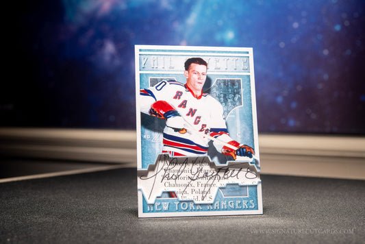 Phil Goyette New York Rangers Vintage Signature Cut Card