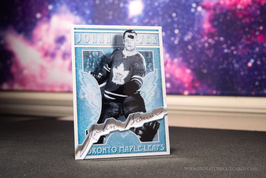 Johnny Bower Toronto Maple Leafs Vintage Signature Cut Card