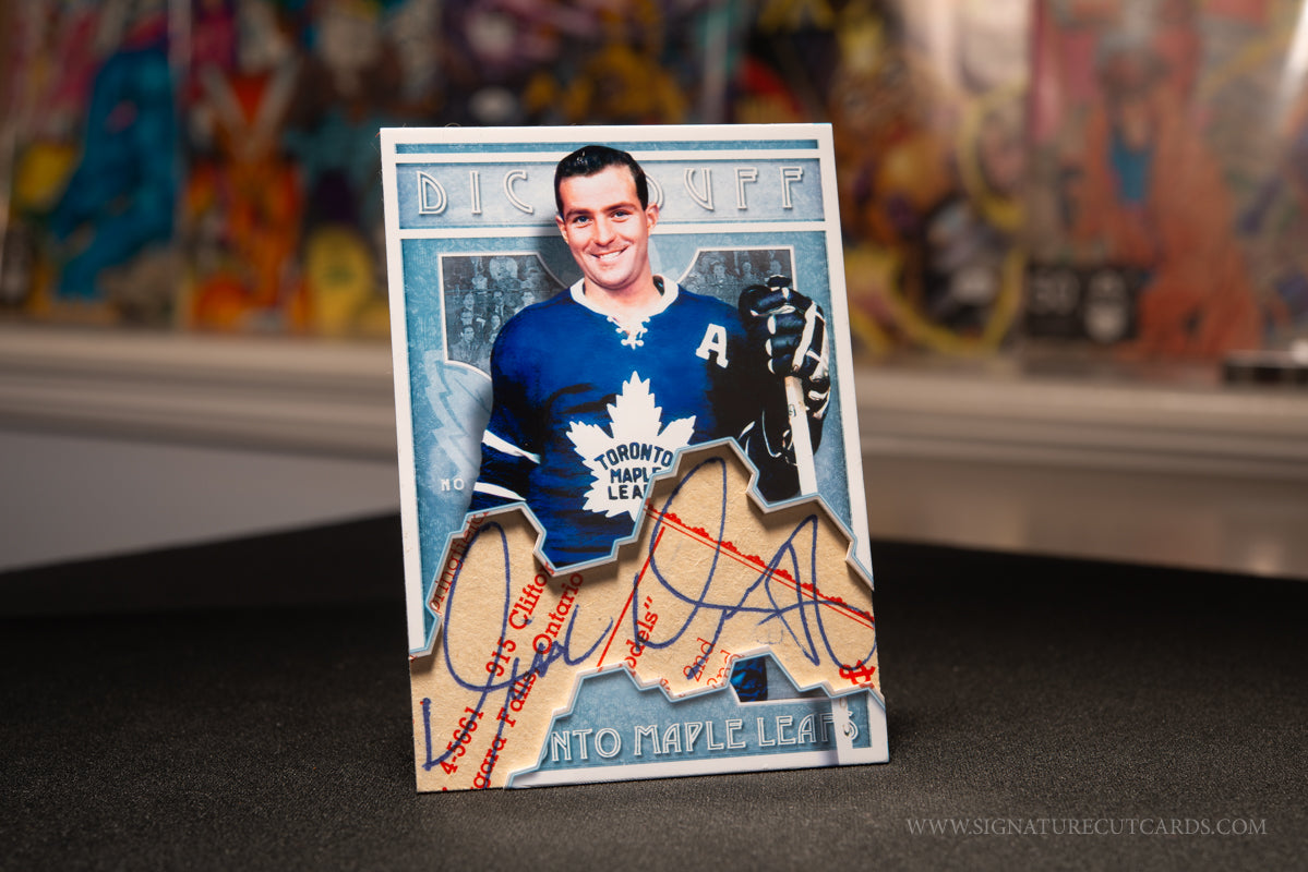 Dick Duff Toronto Maple Leafs Vintage Signature Cut Card